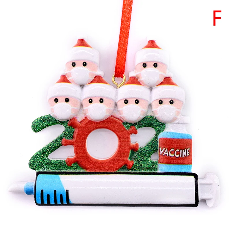 

2022 Quarantine Christmas Best Wishes Party Decoration Gift Santa Claus With Mask Personalized Xmas Tree Ornament All Series