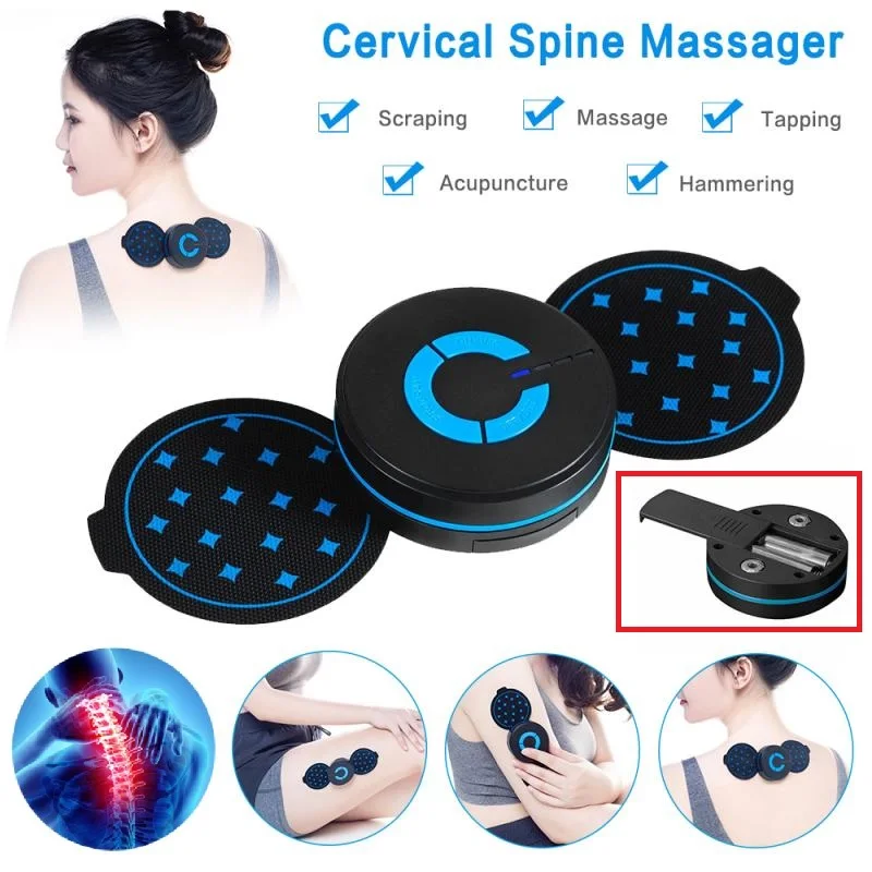 Портативный шейный массажер гелевые подушечки наклейки для спины плеч шеи тела
