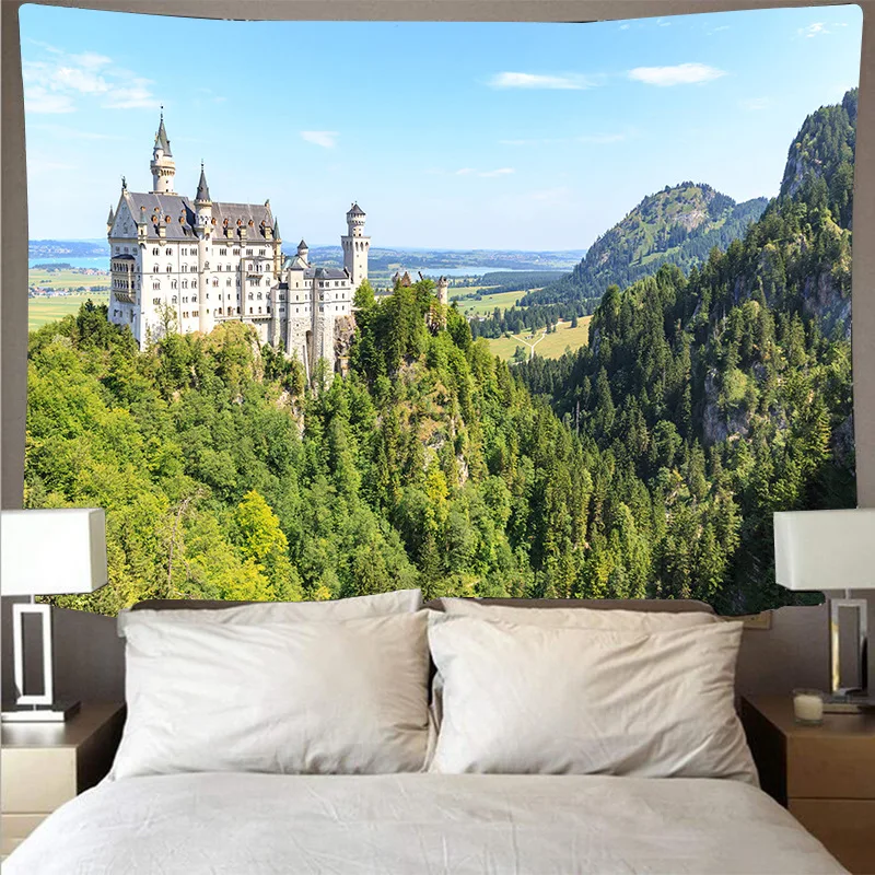 Горячая Распродажа красивые пейзажи гобелен искусство стены декоративное