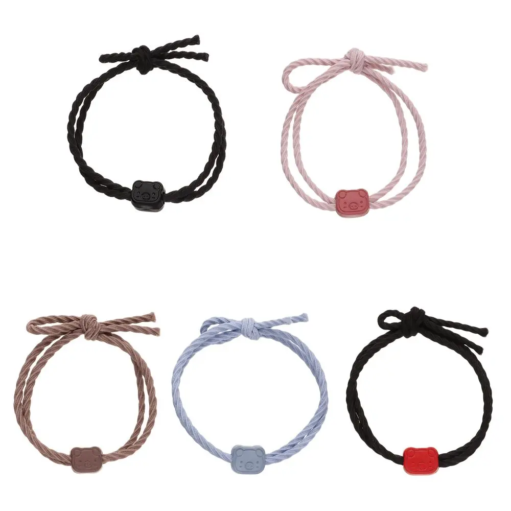 

Students Cute Flexible High Elasticity Girly Headwear Hair Ring Cartoons Hair Tie Rubber Band Cute Piggy Hair Rope