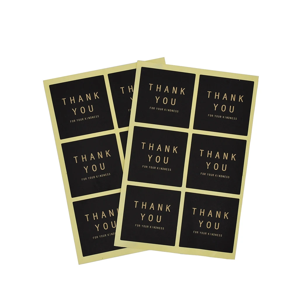 Круглая квадратная наклейка для бисквита 30 шт. этикетки из крафтовой бумаги | Дом