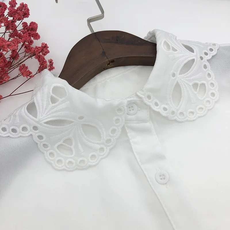 Linbaiway женская рубашка поддельные воротник блузка винтажные отделяемые с