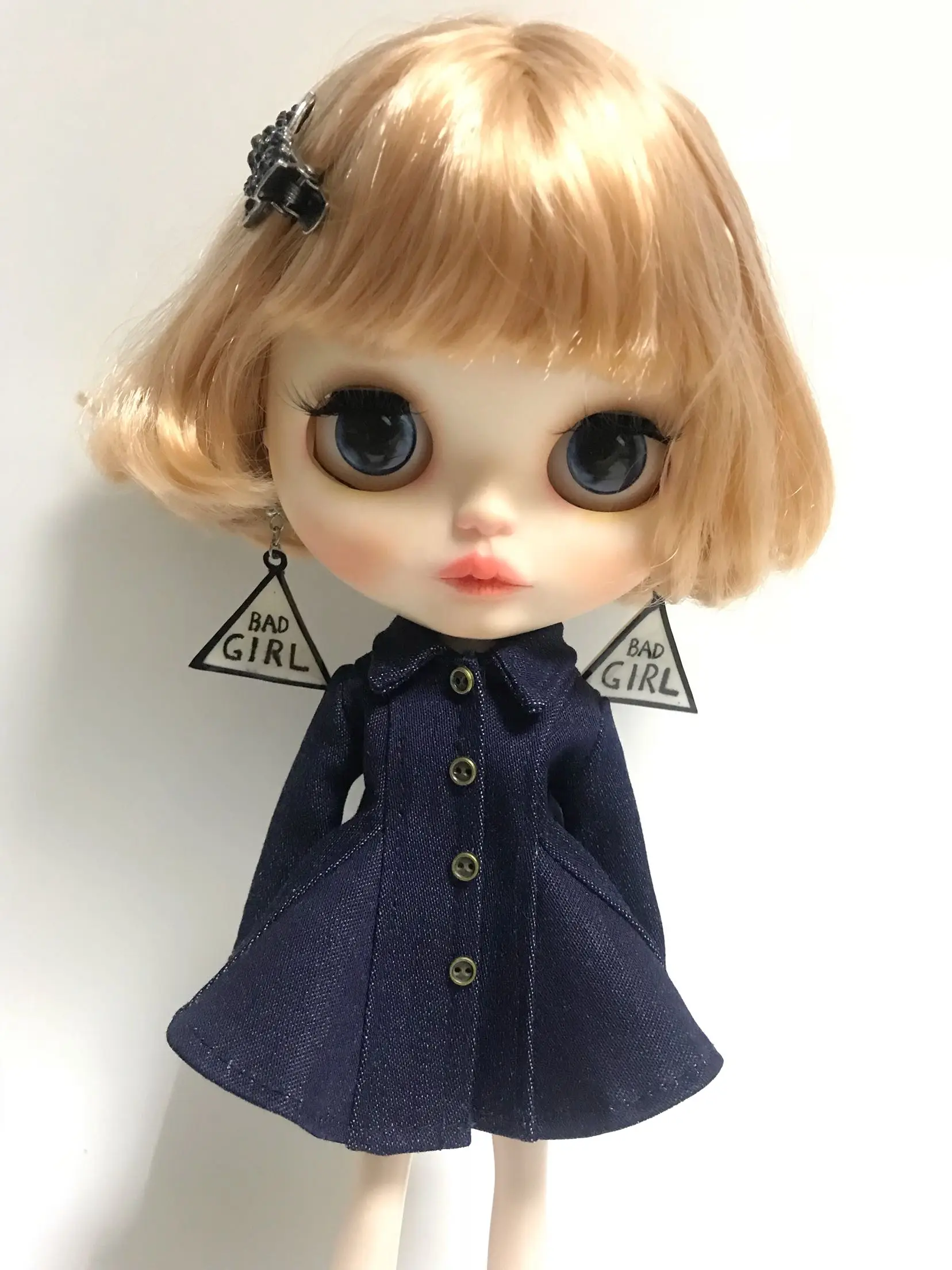 Кукла 1/6 джинсовое платье blyth юбка кукла одежда(Fit blyth, ob24, pullip, azone, licca, ICY, кукла 1/6
