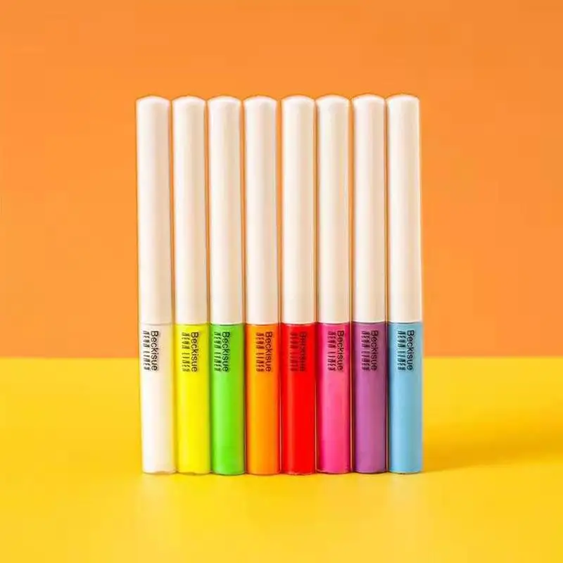 

Color Fluorescent Eyeliner Festival Carnival Face Luminous Painted Makeup UV Neon Fluorescent Water Activated Eyeliner TSLM2