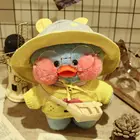 Плюшевая Милая утка лалафанан 30 см, корейские милые синие утки, мягкие игрушки-куклы с животными, мягкие подарки на день рождения для детей