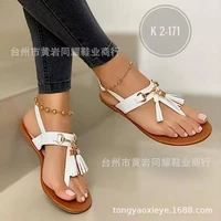 new women flat sandals plus size 35 43 fashion crystal woman shoes summer footwear beach flip flops shoes women