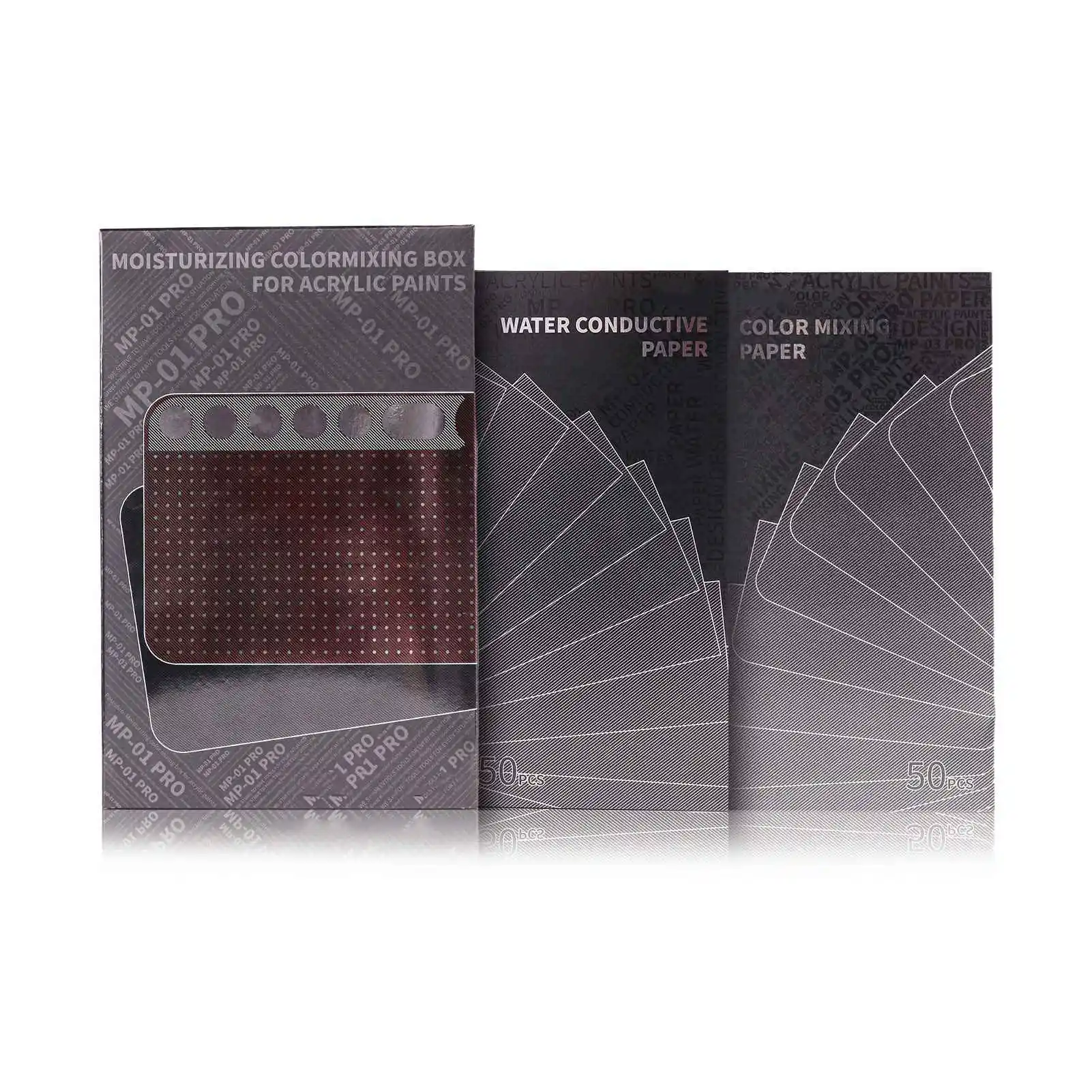 

Увлажняющая цветная коробка DSPIAE MP-01 PRO для акварельных красок, увлажняющая коробка для акриловых красок MP-02 PRO MP-03 PRO