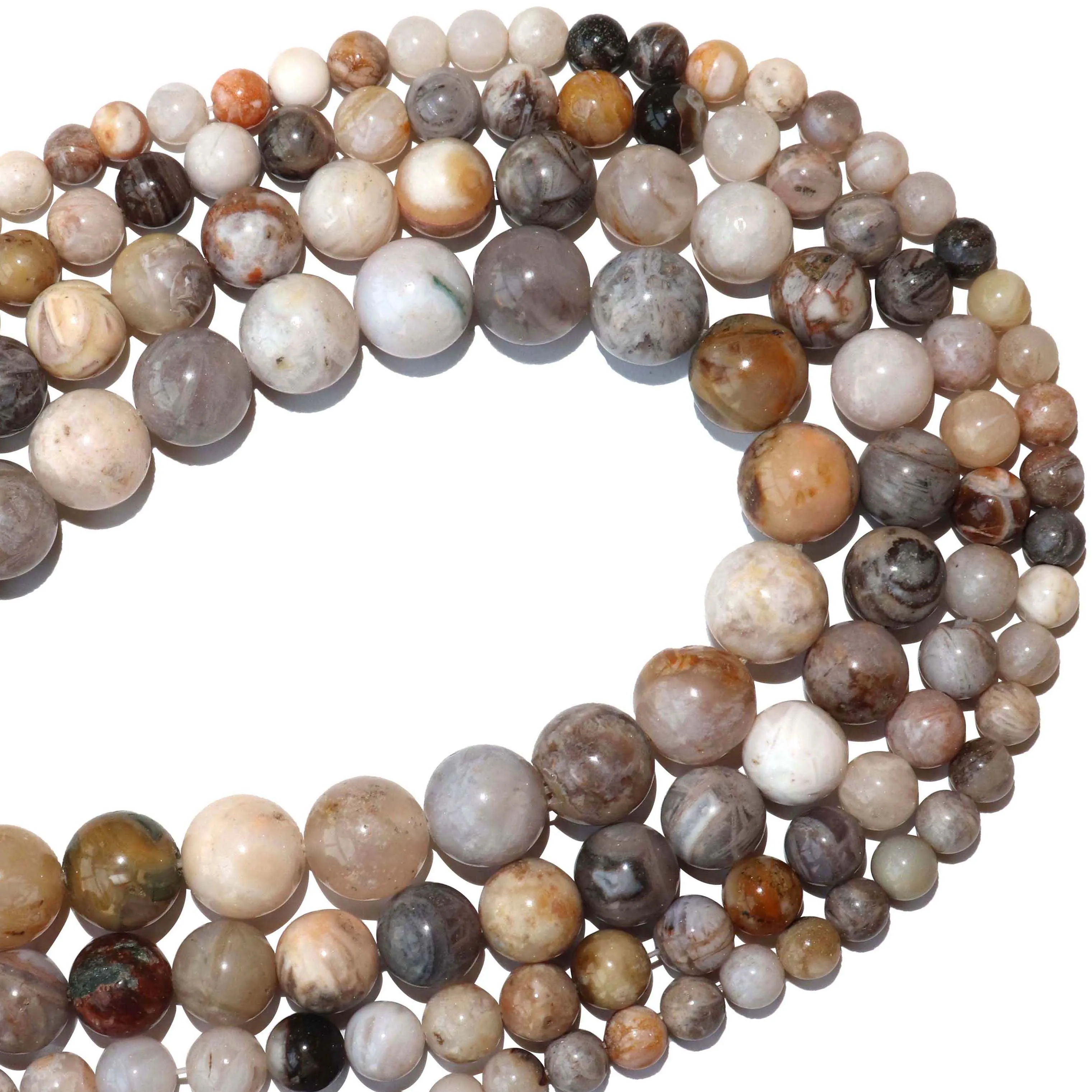 Бесплатная доставка круглые бусины из натурального камня бамбукового листа 4 6 8 10