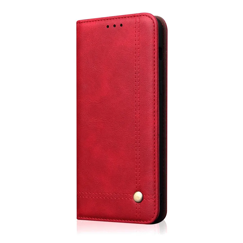 Для Xiao mi Red mi Note 7 7A 5 6 Pro 6A F1 кожаный чехол-книжка на магните для Xio mi Note 10 Pro 8 8A 8T 9 9T A3 A2 Lite чехол - Цвет: Красный