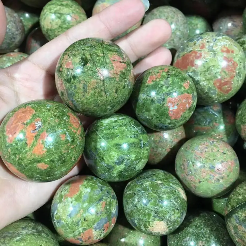 Унакитная Сфера драгоценные камни полированные натуральные и минеральные шары