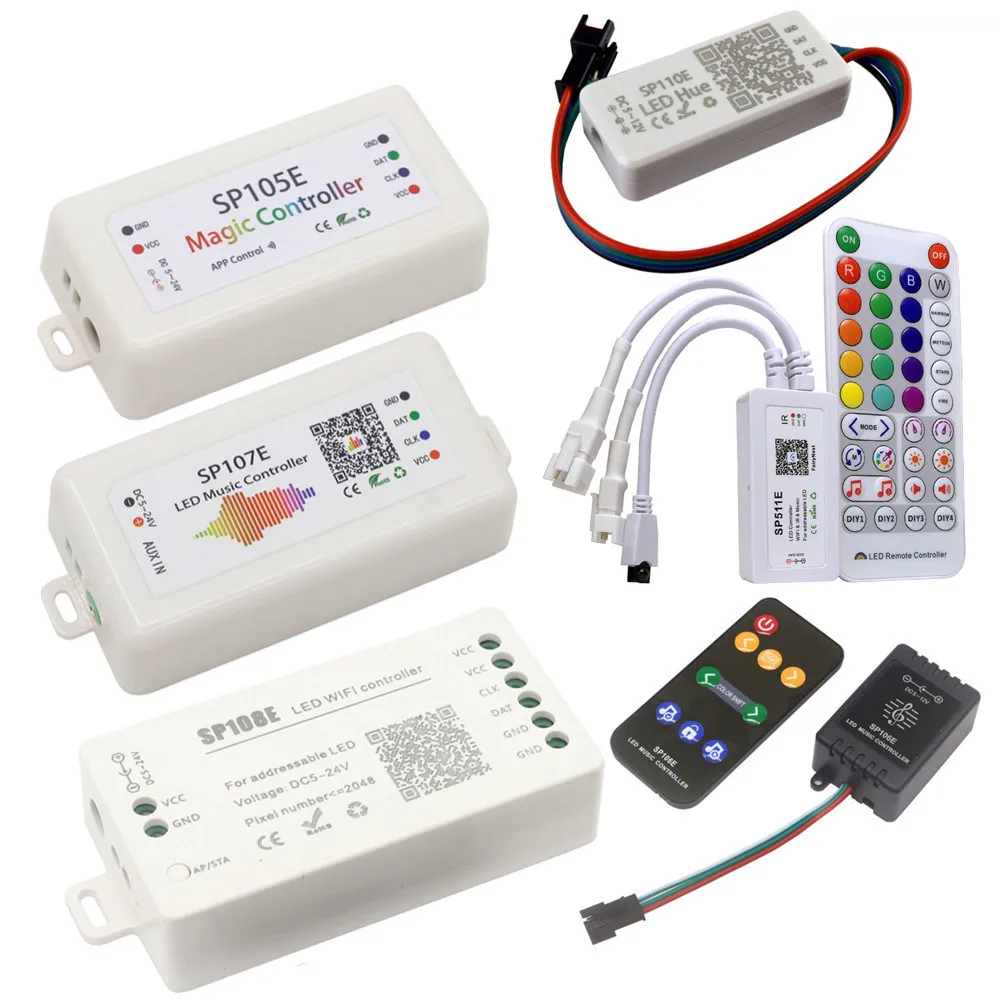 Пиксельная Светодиодная лента WS2811 WS2812 контроллер Bluetooth/WIFI/музыка умный