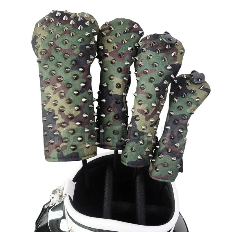 

HELLO NRC Golf Club Headcovers Rivets For Driver Fairways #3 #5 Hybrids Camouflage Quality 135ut Woods