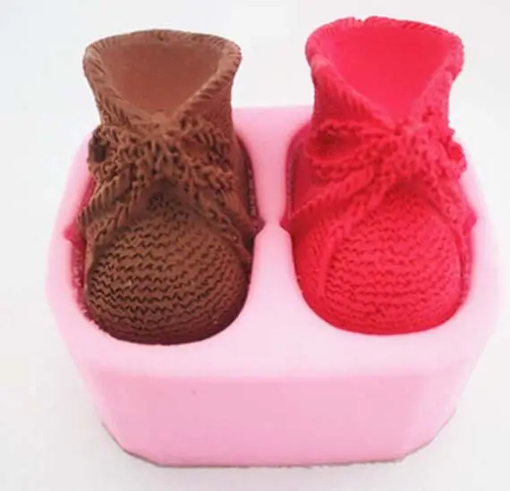 

PRZY Shoes Mold Silicones Soap Bow-knot Shoes Mold Soap Molds Handmade Mould Fondant Clay Resin Moulds Candle Mould