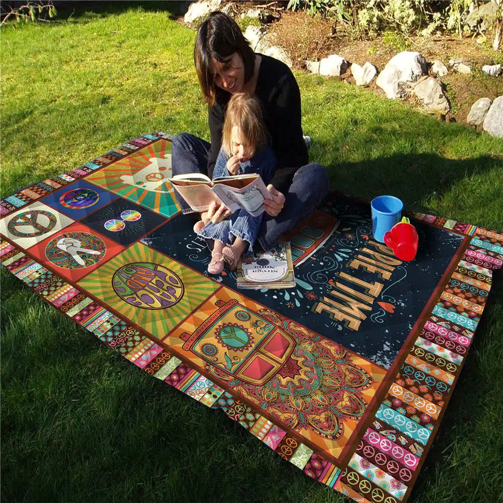 Дропшиппинг одеяло с 3D принтом для кемпинга пешего туризма автомобиля детей и