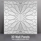 Декоративные 3D настенные панели в форме алмазов, 30x30 см