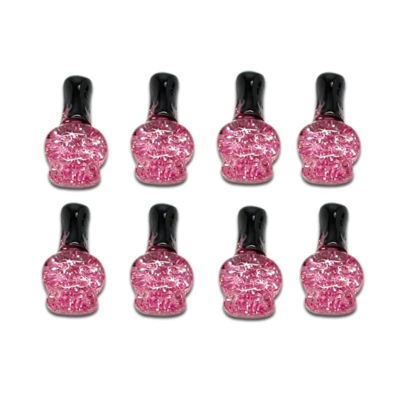 50 шт бутылки для лака ногтей полимерная плоская задняя кабошон Ювелирная