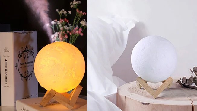 

Креативный светодиодный ночник с 3D рисунком, 13 см, 880 мл, USB, увлажнитель воздуха, лампа в виде Луны