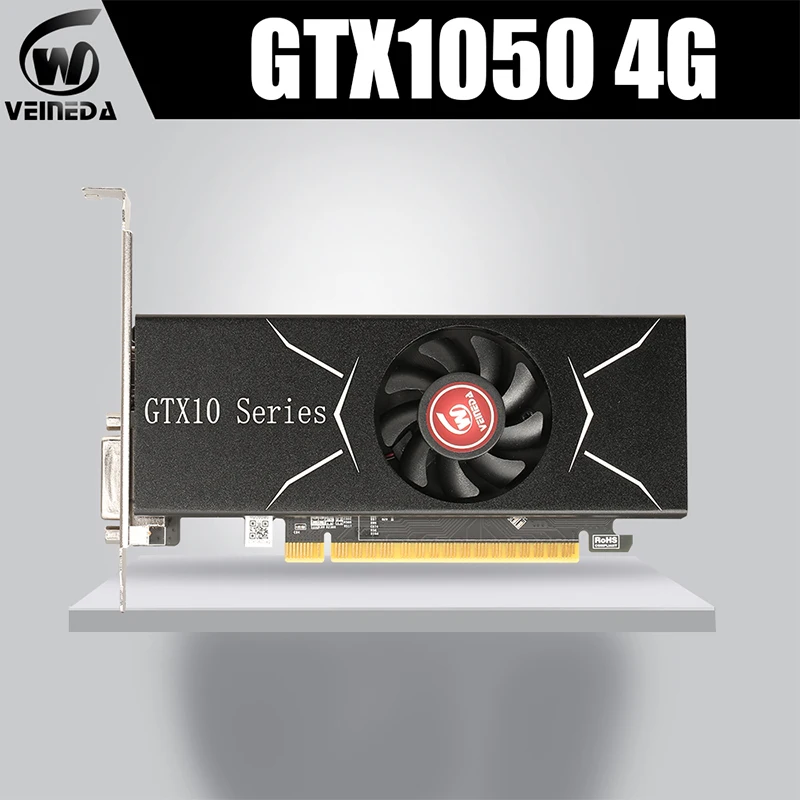 

Видеокарта VEINEDA GTX 1050, 4G, GPU NVIDIA LP GDDR5, PCI-E X16