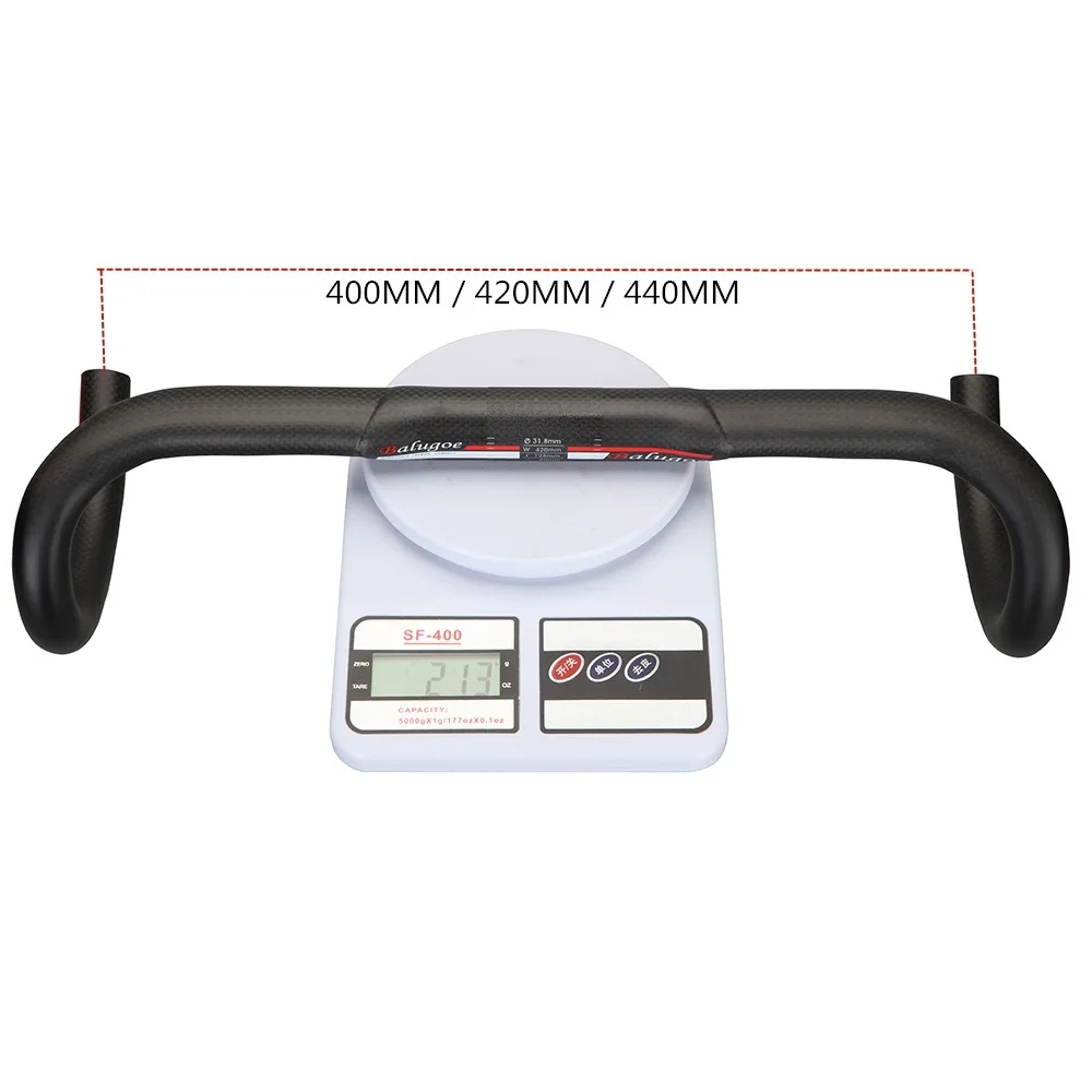 Руль для шоссейного велосипеда матовый черный руль с изогнутыми канавками 3K 31