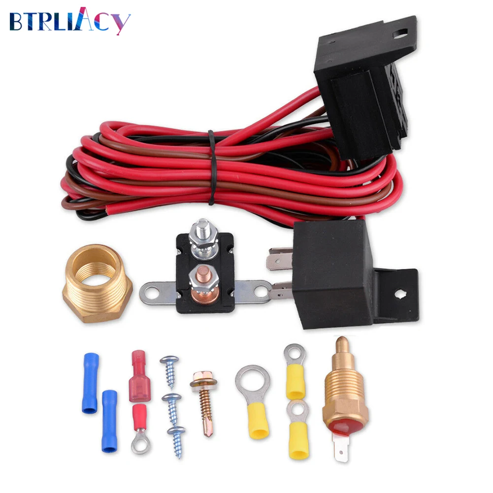 BTRLIACY Автомобильный Электрический двигатель вентилятор термостат Температурное