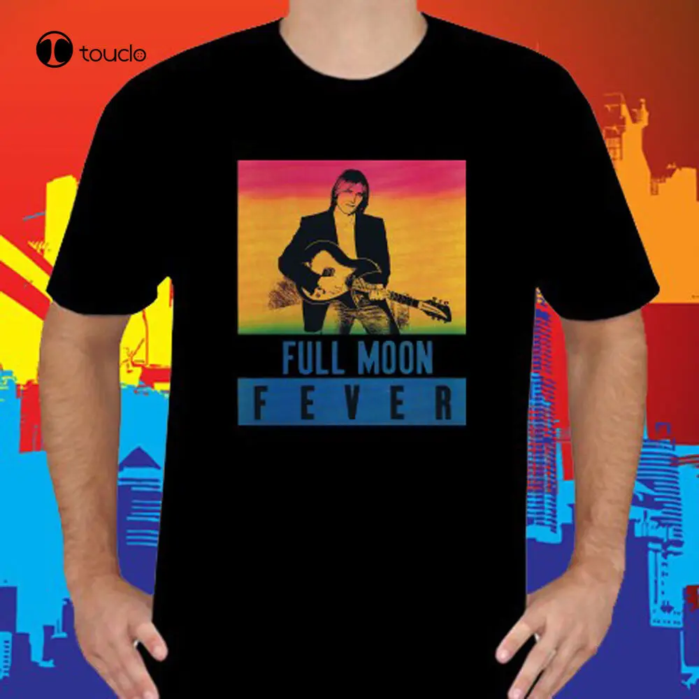New Tom Petty Full Moon Fever  Black T-Shirt Size S To 5Xl Tee Shirt Custom Aldult Teen Unisex Digital Printing Tee Shirt