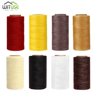 high quality durable 260 meters 0 8mm flat 150d leather waxed thread cord for diy handicraft tool hand stitching leather sewing