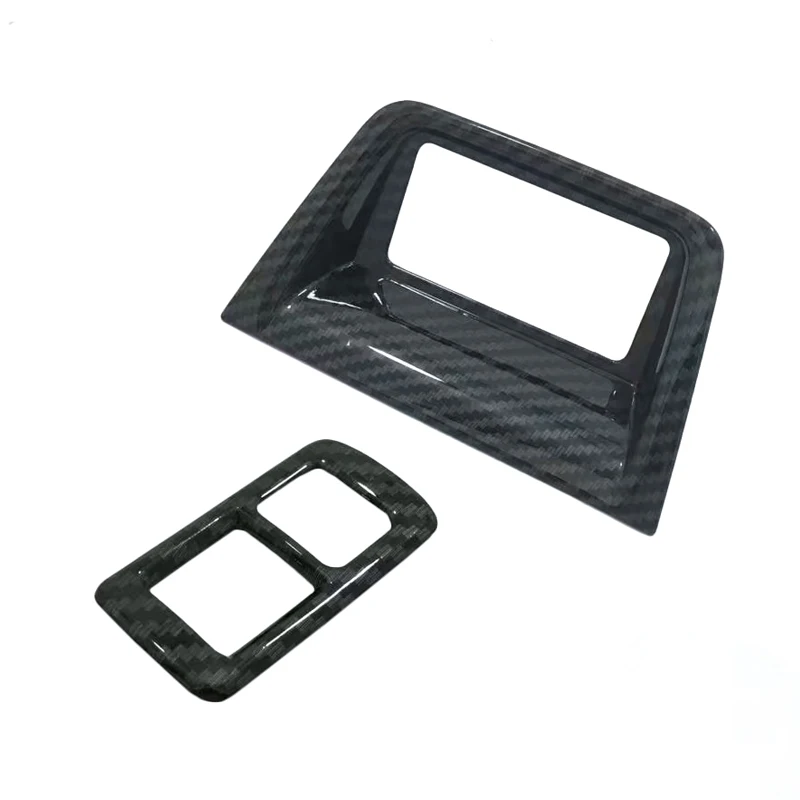Carbon fiber color 2шт углеродное волокно стиль Автомобильная регулировка фар потолочная лампа с ИК датчиком-выключателем крышка отделка наклейка для Honda Accord - Название цвета: Carbon fiber color