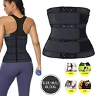 Моделирующий корсет с ремешком, Корректирующее белье для женщин, черный утягивающий корсет для похудения, спортивный тренажер для живота и талии