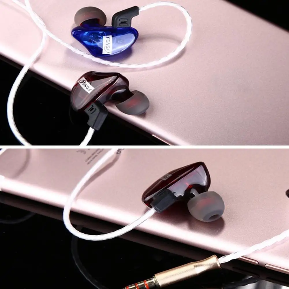 

T01 Transparent Waterproof Heavy Bass Sports Earphone 3.5mm Wired Headset In Ear HiFi Earbuds With Mic For Xiaomi Huawei