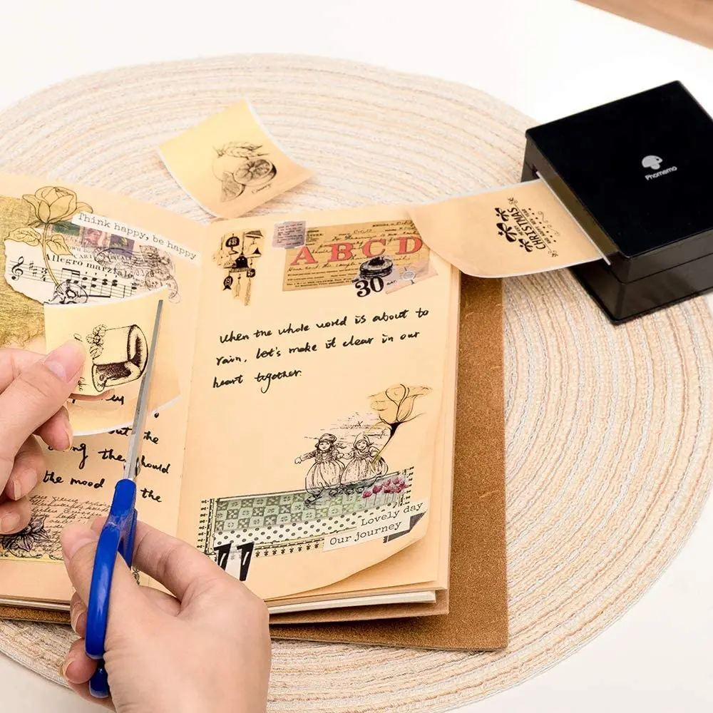 Thermal Paper Phomemo Printable Sticker Self Adhesive Photo Rolls for M02/M02S/M02Pro Mini Protable Printer | Канцтовары для офиса