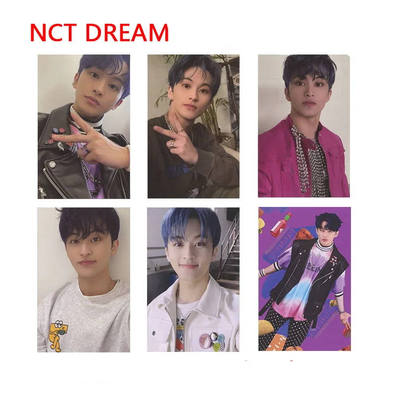

6 шт./компл. Kpop Nct фотокарточки Dream Hot Sauce плакаты ЛОМО карточки бумажные фотокарточки Поклонники Подарочная коллекция