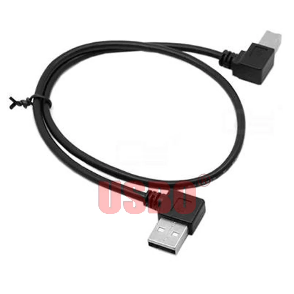 Двойные черное колено 0 2 м 5 1 USB A B линии передачи данных с высокой скоростью (под