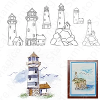 new arrival clear stamps for diy lighthouse lookout tower pattern decoration making painting scrapbooking no metal cutting dies
