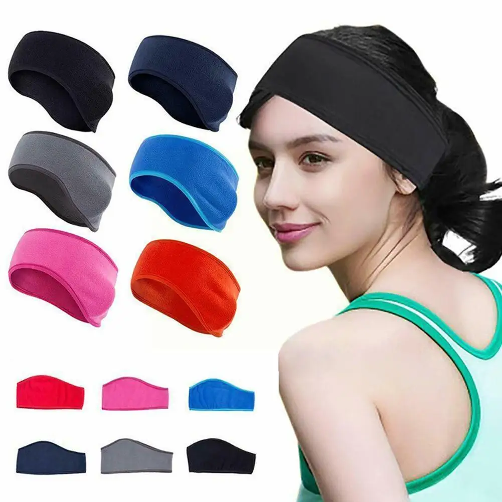 

Winter Unisex Earband Elastic Polar Fleece Headband Headband Earmuffs Sports Ear Warmer Headwear P6j0