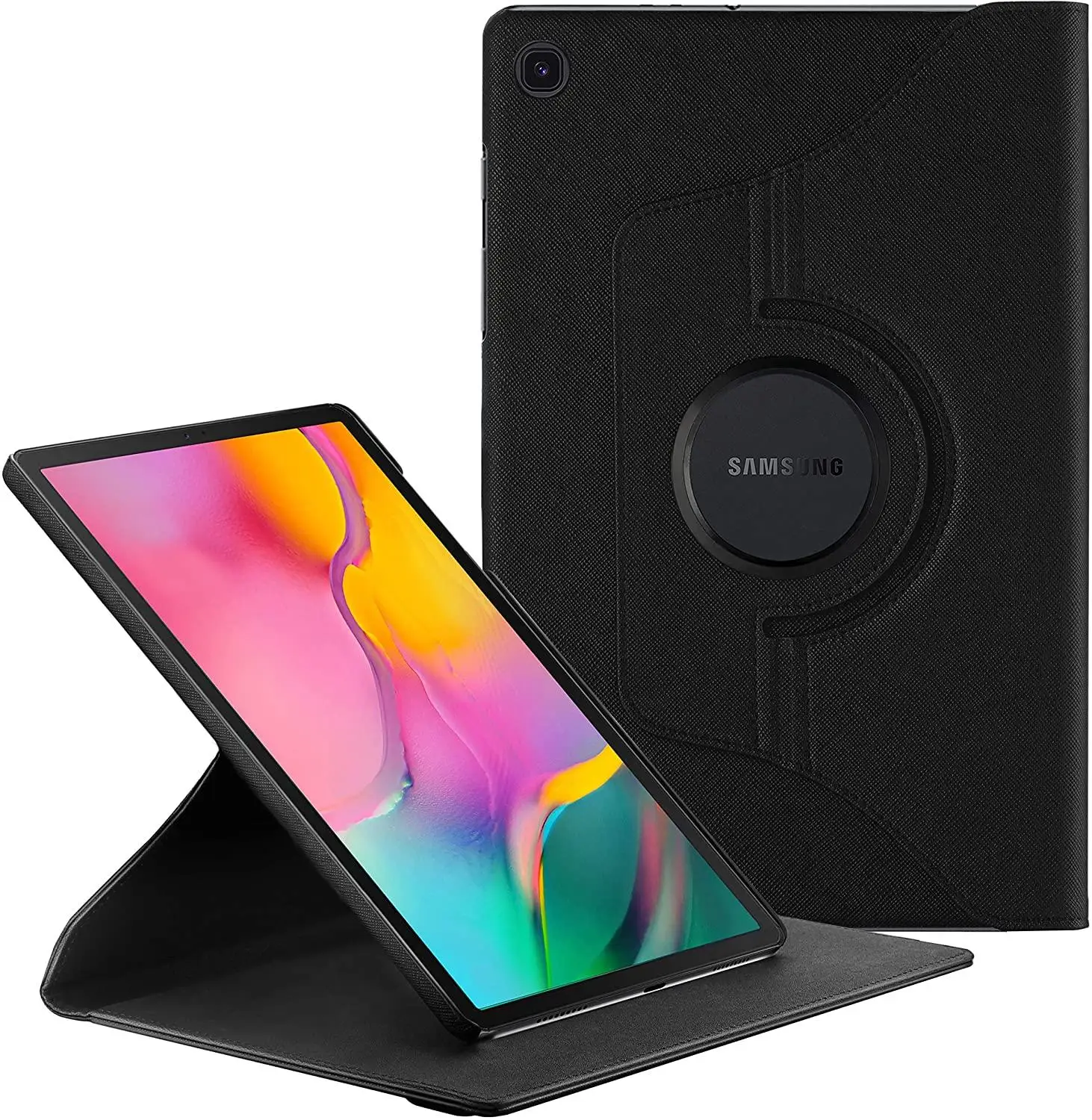 

EasyAcc Tablet case for Samsung Galaxy Tab A 10.1" 2019 Leather Smart Sleep Wake Funda Trifold Stand Solid cover capa for SM-T5