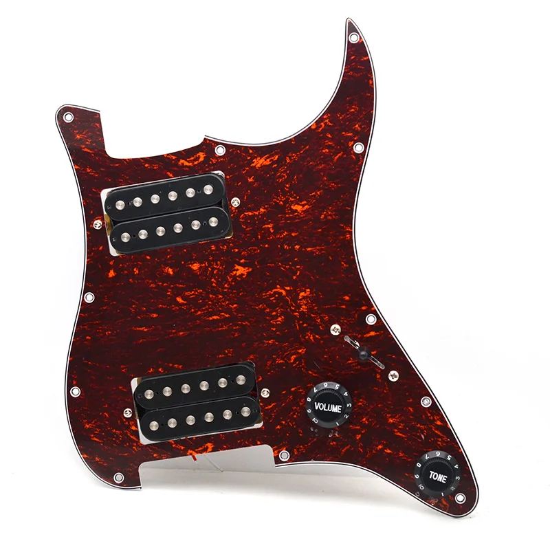 Разноцветная Накладка для гитары HH электрогитары и черная накладка с двумя