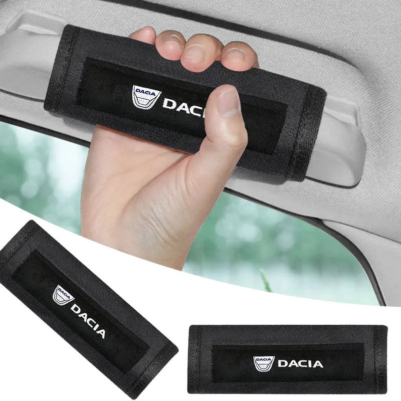 

1/2Pcs Car door handle cover roof handle protection cover plush handle gloves For Dacia Duster Logan Sandero Mcv Sandero Stepway