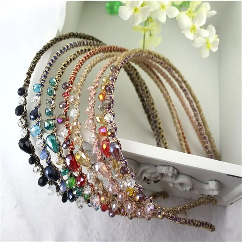 1 шт. Женская металлическая повязка на голову с кристаллами |