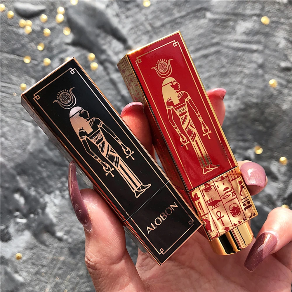 

AloBon Egypt-Style Velvet Soft Matte Lipstick Matte Not to Pull out Dry Blood Orange Color Is Red Yellow Skin White Lipstick