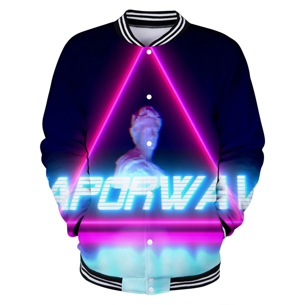 

Vaporwave 3D Baseball Jackets Women/Men Fashion Long Sleeve Jacket 2020 Harajuku Casual Trendy Style Streetwear Clothes