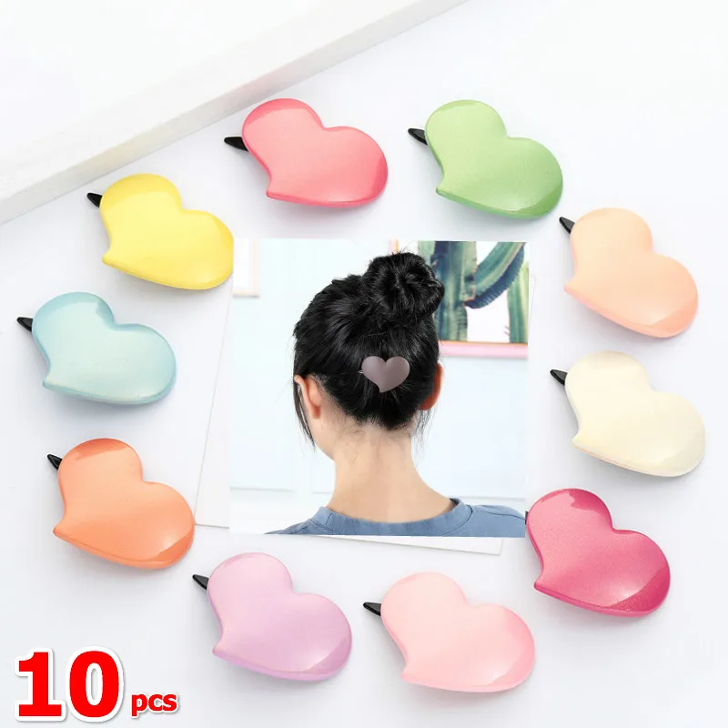 

10Pcs/Lot Korean Women Hairgrip Fashion Accessories Hairs Clips Hairpin Solid Candy Color Cute Sweet Lovely for Girls Barrettes