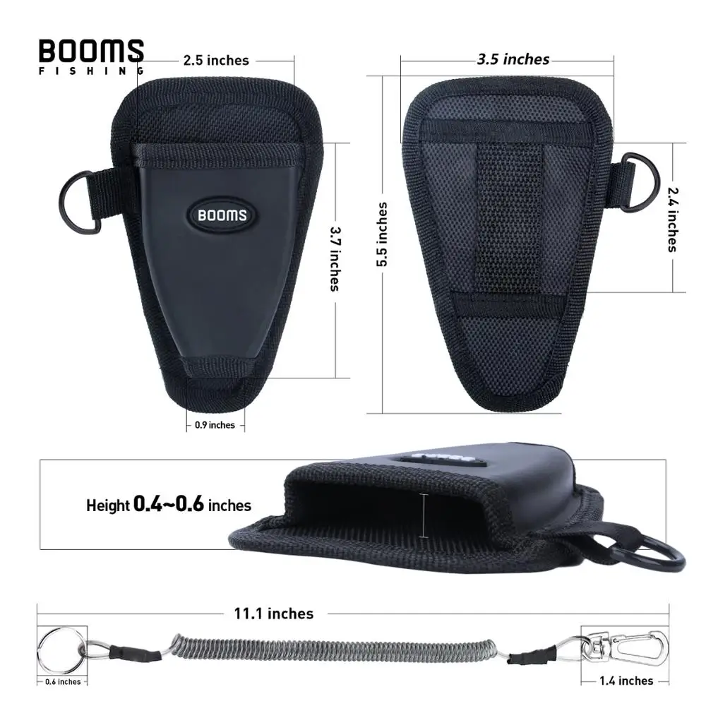 Booms Fishing P01 Fishing Pliers Sheath Suitable Vary Fishing Pliers Comes with Coiled Lanyard