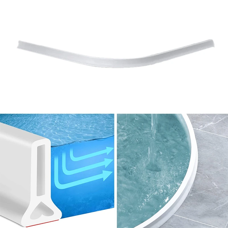 

Shower Threshold Water Dam Collapsible Bath Shower Barrier Water Stopper Retention System Dry And Wet Separation