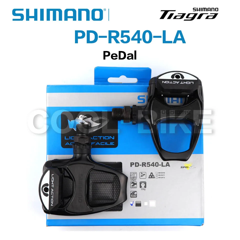 SHIMANO PD R540 LA Road bicycle pedal Light Action SPD-SL Bike Pedals Include SM-SH11 Self-locking Cleats Shimano genuine goods | Спорт и