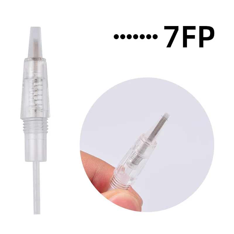 7FP 50 штук Wegwerp Schroef Татуировка Naalden картридж для премиум класса permant Перманентная татуировка машина пистолет - Габаритные размеры: 7FP