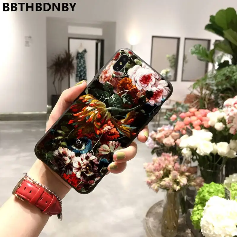 

flower Butterfly In Vase Art Fundas Phone Cases for iPhone 11 12 mini pro XS MAX 8 7 6 6S Plus X 5S SE 2020 XR