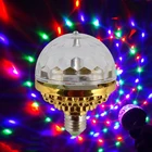 Цветная маленькая лампа в форме волшебного шара E27, цветная RGB светодиодсветодиодный лампа, сценическое освещение, лампа для дискотеки, сцены, бара, праздника, вечеринки, свадьбы
