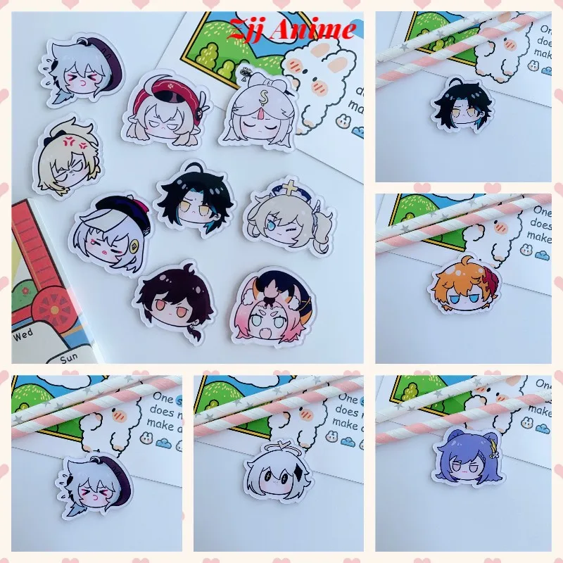 

Game Genshin Impact Venti Keqing Xiao Paimon Pins Metal Badge Button Brooch Pins Collection Medal Pendant Souvenir Cosplay Gift