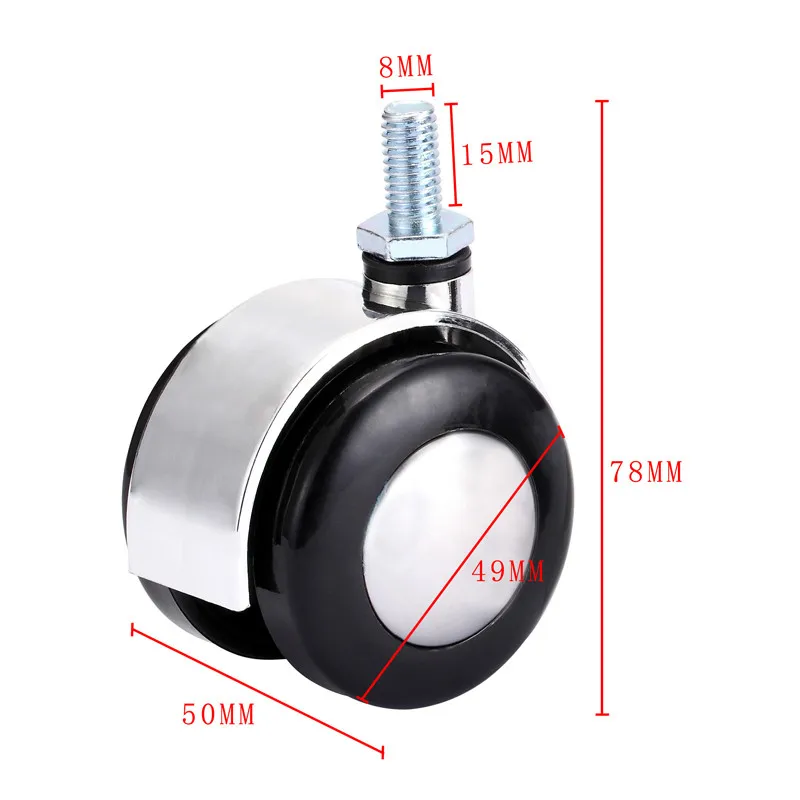 

Мебельные ролики Рицинус, 2 дюйма