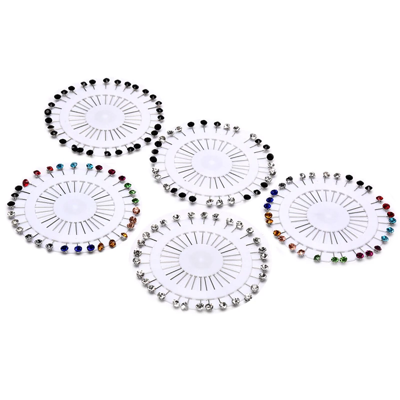 30 шт./компл. длинные шпильки со стразами свадебная шляпа хиджаб шарф Лидер